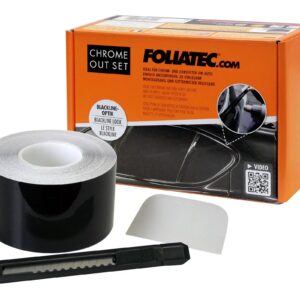 FOLIATEC Chrome Out Komplekt (Läikiv must)